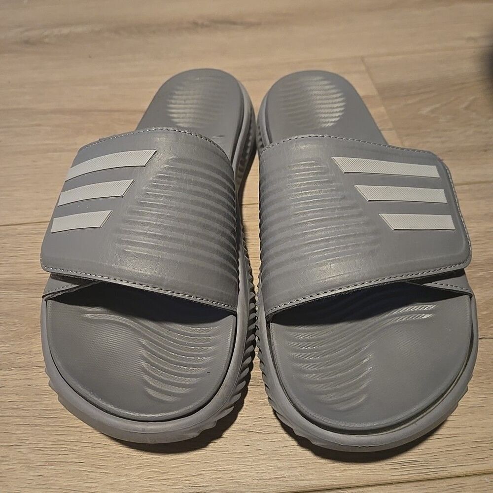 Adidas AlphaBounce Slide Comfort Sport Sandal Men's Size 10 M, Gray
